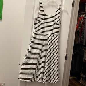 Old Navy black and white striped dress